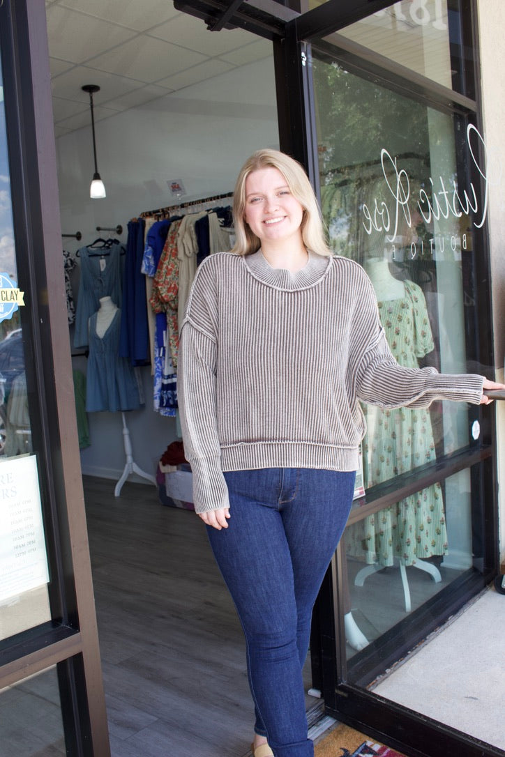 beige oversized sweater