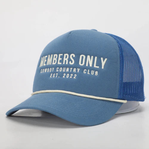 Members Only Trucker Hat Blue
