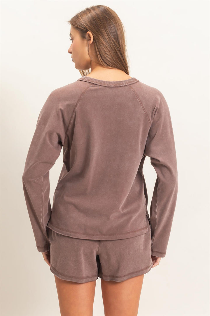 Mineral Washed Shorts Set