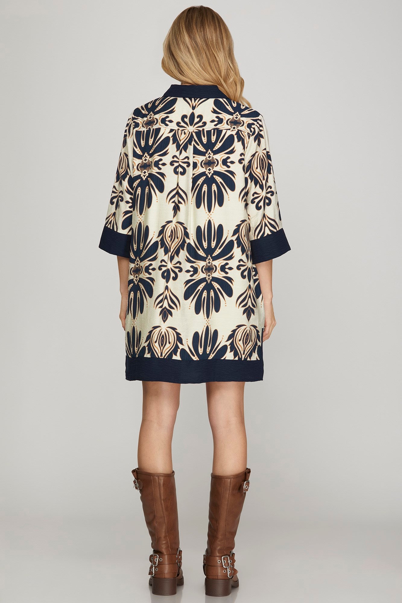 Printed Mini Dress