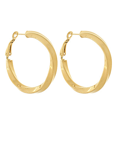 40mm Textured &amp;amp; Twisted Hoops