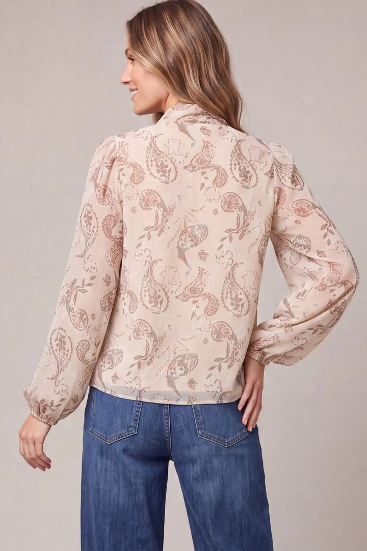 Chiffon Top with Bow