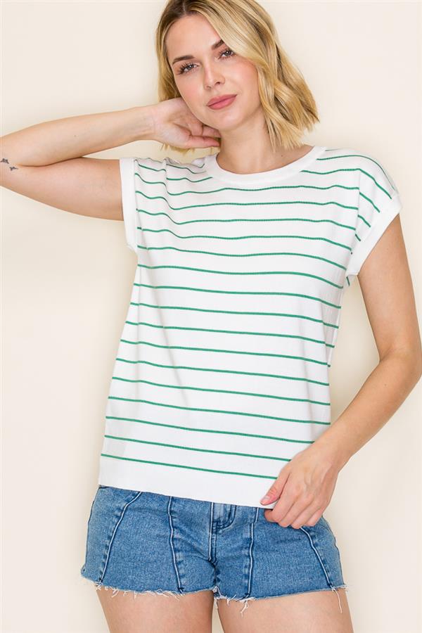 Striped Everyday Sweater Top