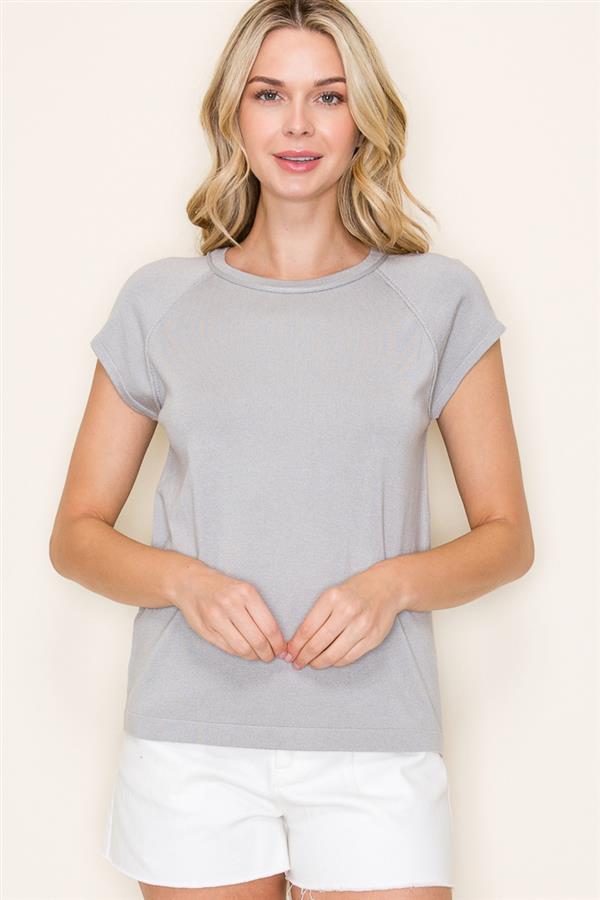 The Laid-Back Luxe Pullover silver