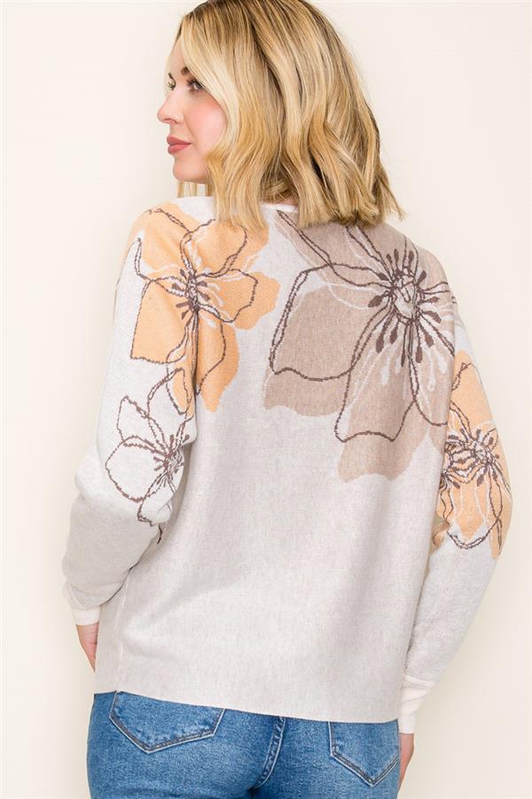 floral fall sweater 