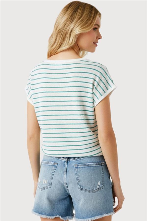 V-Neck Short Sleeve Top