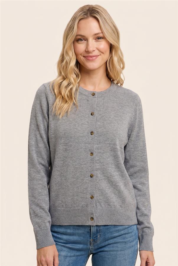 Solid Button Down Cardigan