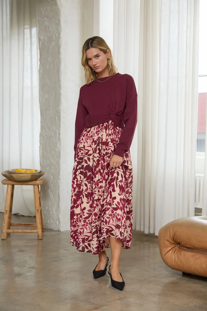 Burgundy Dress