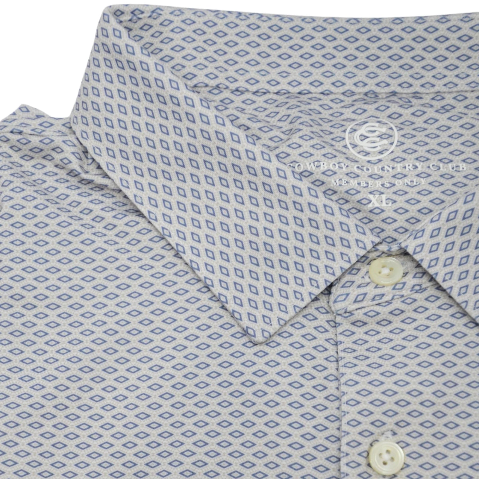 blue and white mens polo