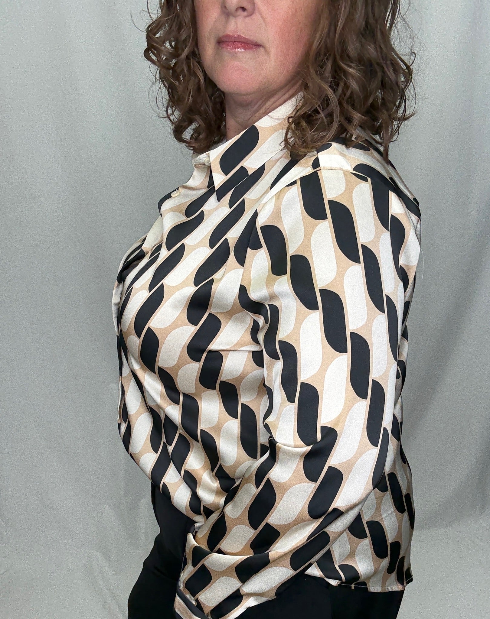 Printed Button Down Shirt