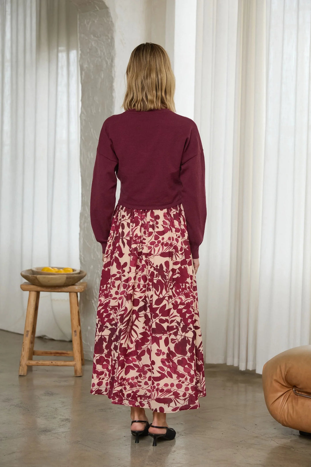 Burgundy Dress