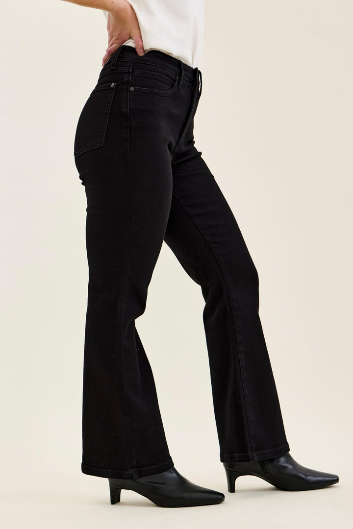 Judy Blue Black Petite Tummy Control High Rise Bootcut Jeans