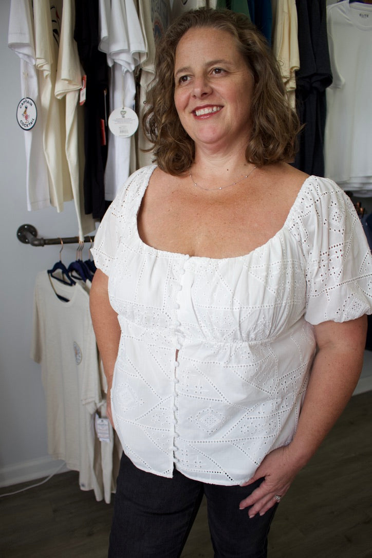 The Dolly Eyelet Top
