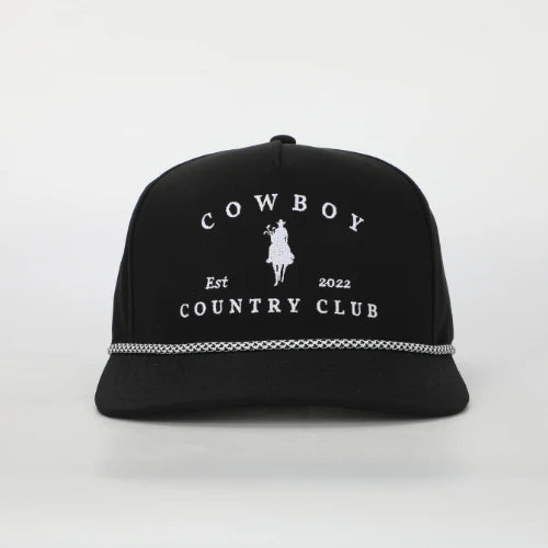 Horse Roped Hat Black