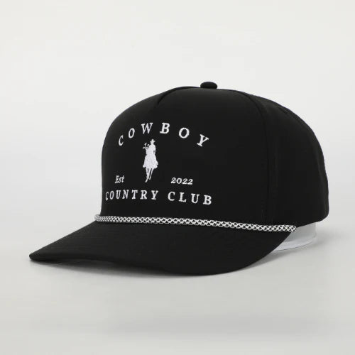 Horse Roped Hat Black