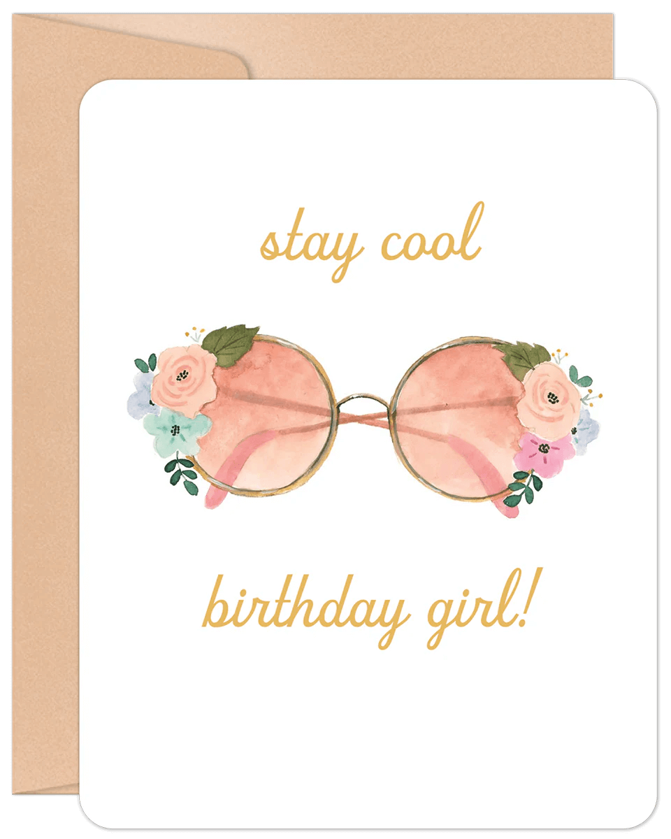 Willow & Ivy "Stay Cool Birthday Girl", Birthday Card