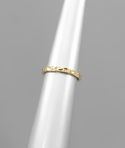 Hammered Ring gold