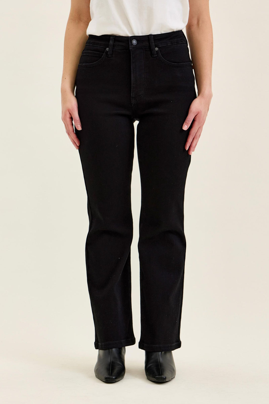 Judy Blue Black Petite Tummy Control High Rise Bootcut Jeans