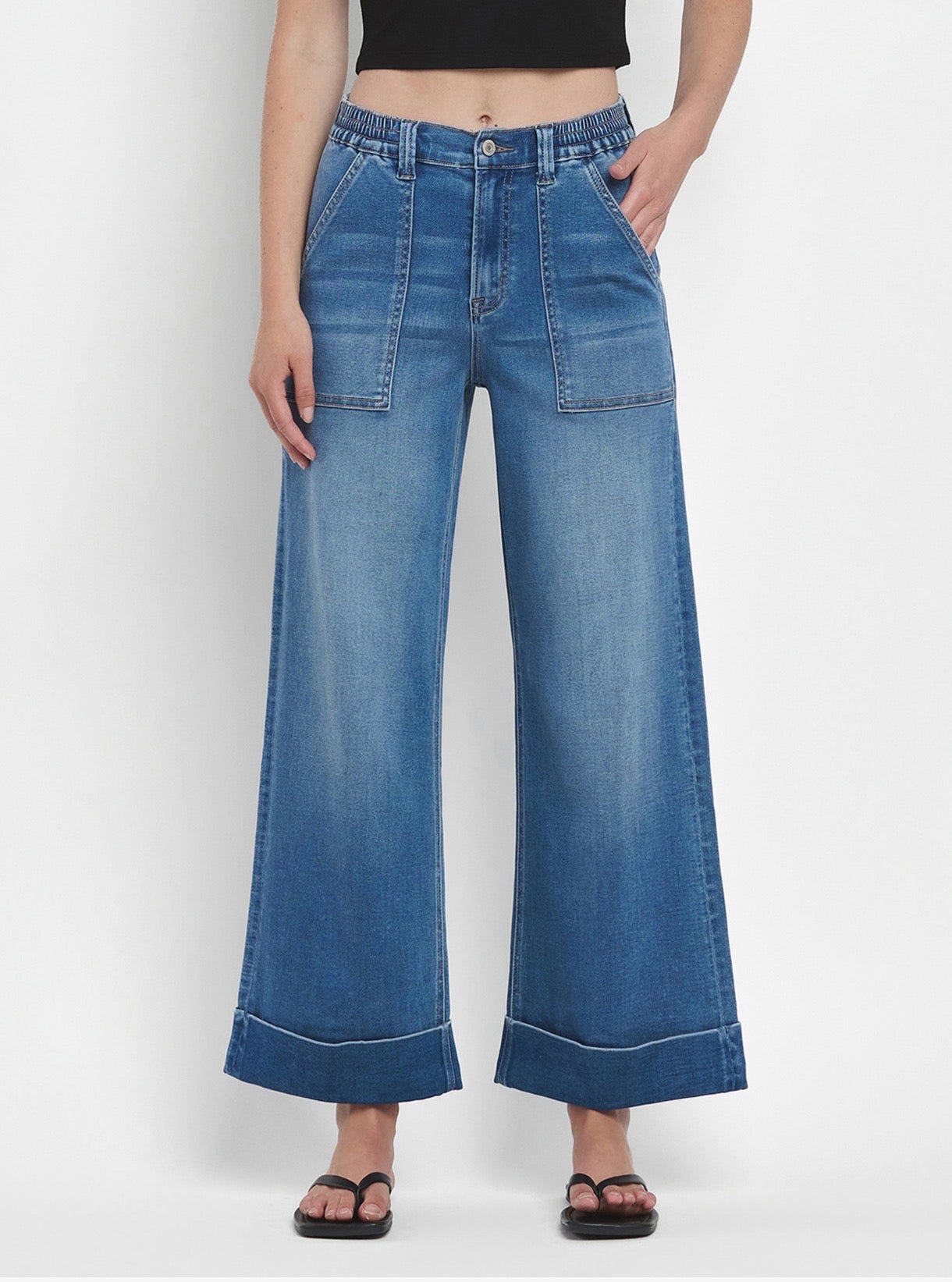 Vervet "Kris" Super Soft Cuffed Wide Leg