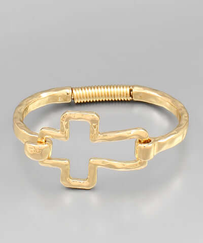 Cross Bangle Gold