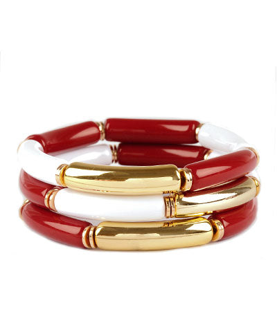 Gameday Metal Tube Bracelet- FSU