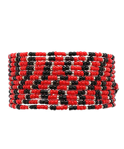 12 Row Seed Bead Bracelet Set- Georgia