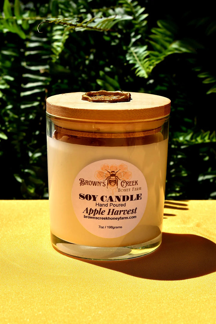 Browns Creek Honey Farm Glass Jar Candle