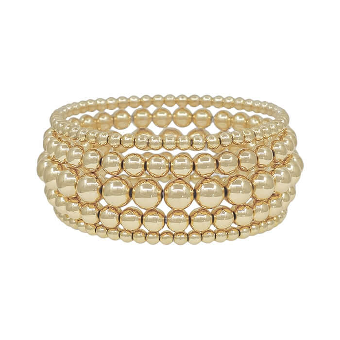 5 Layer Gold Beaded Bracelets