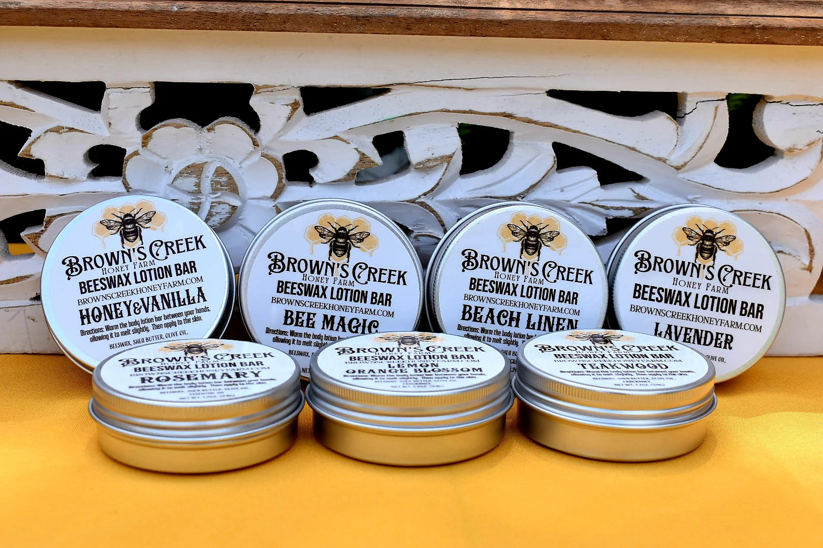 Browns Creek Honey Farm Beeswax Lotion Bar