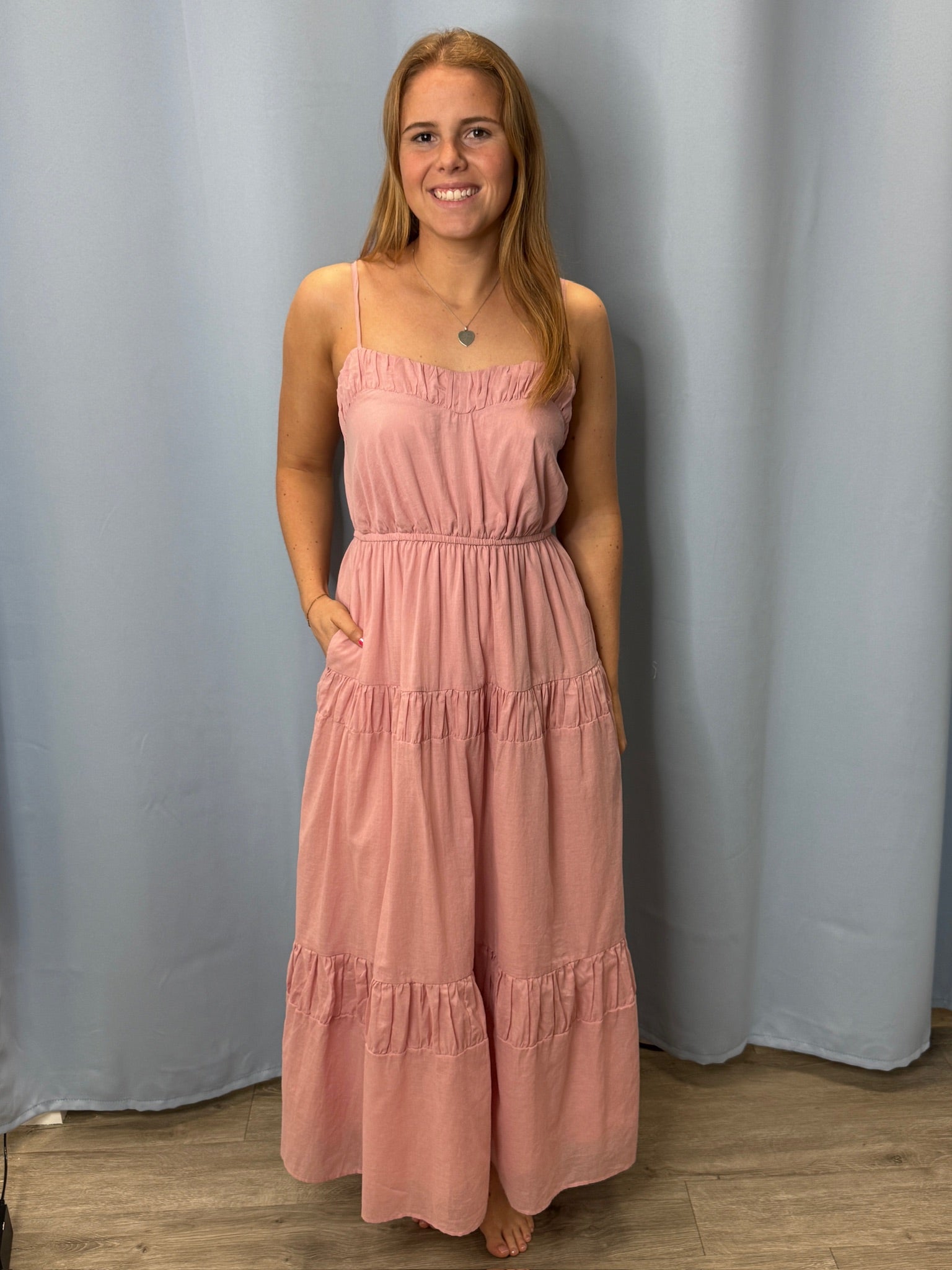Breath Of Fresh Air Cotton Voile Flowy Maxi Dress