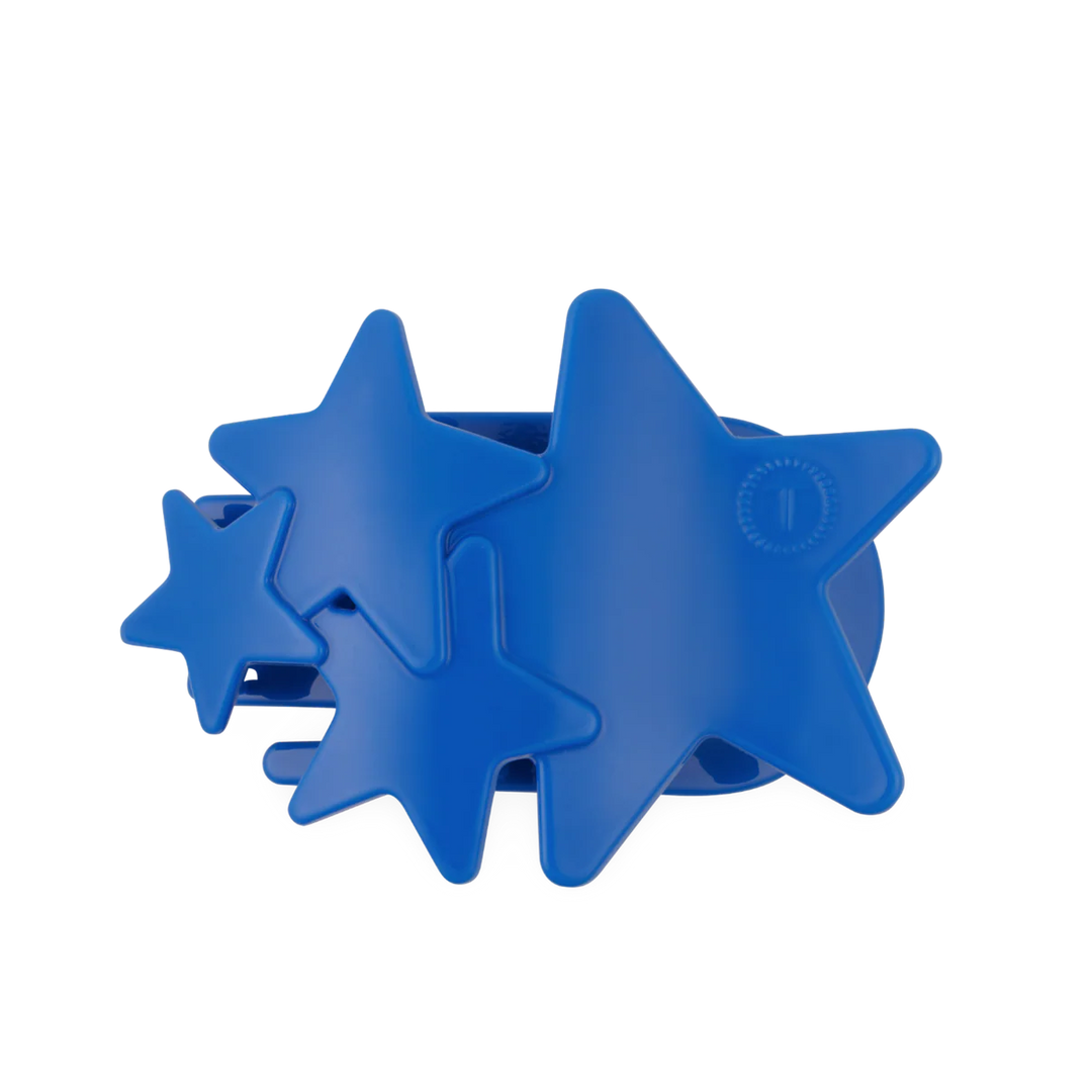 Blue Shooting Star Large Flat Hair Clip