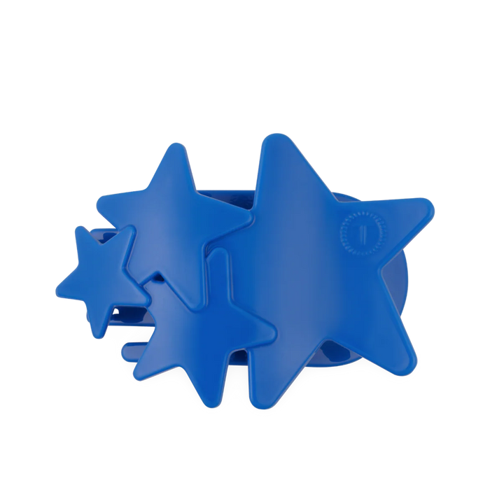 Blue Shooting Star Large Flat Hair Clip