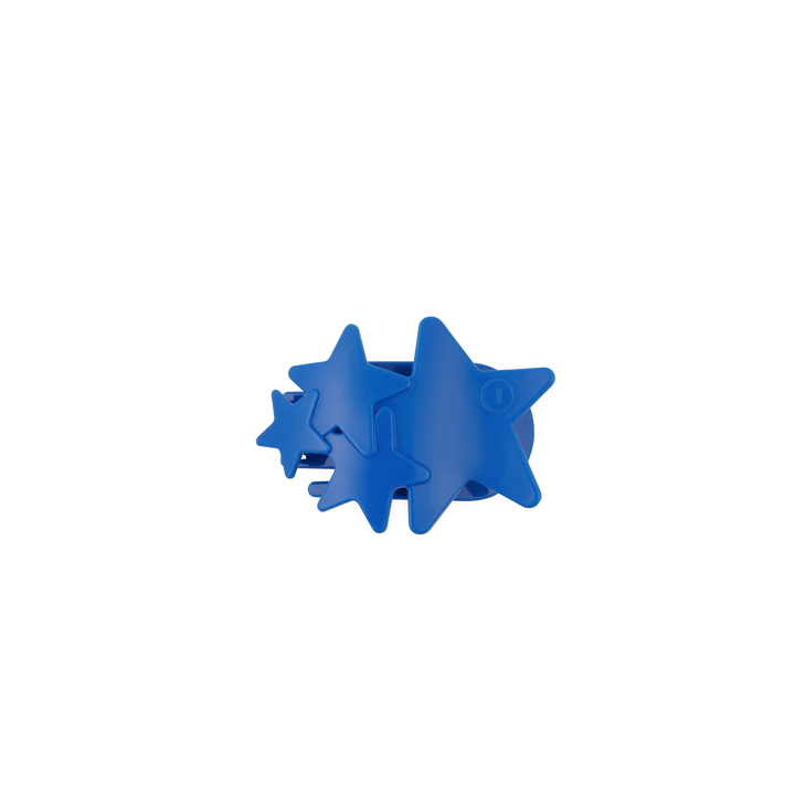 Blue Shooting Star Tiny Flat Hair Clip