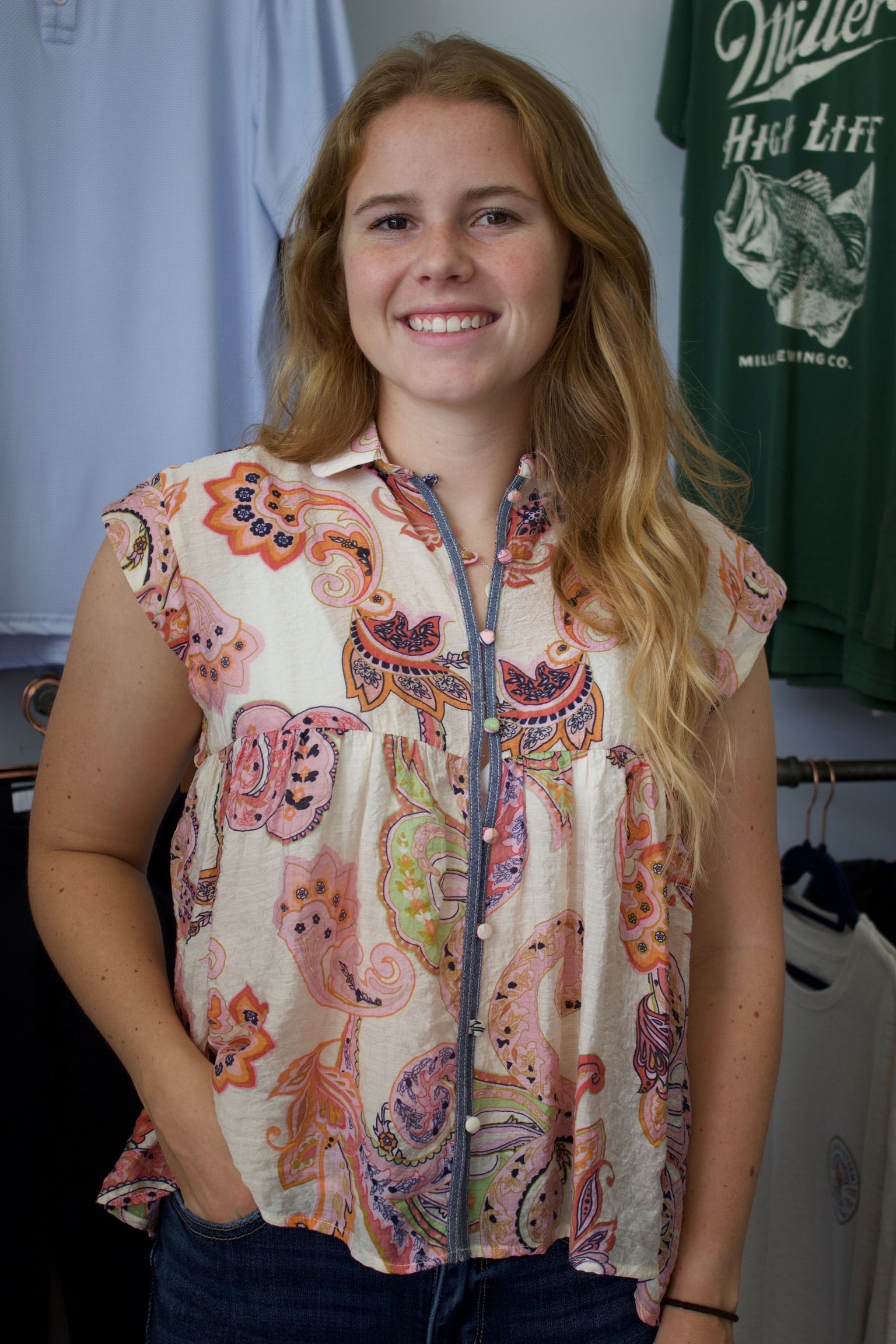 Capri Paisley Top