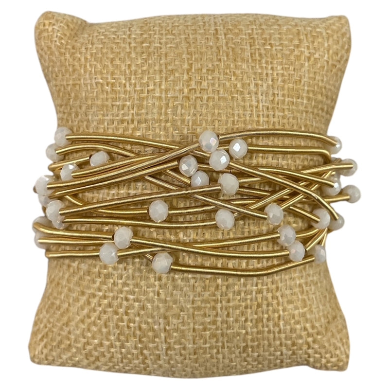White GUITAR STRING BRACELET