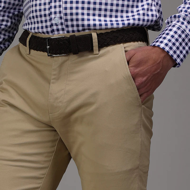 Cotton Stretch Pants beige 