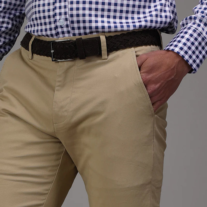Cotton Stretch Pants beige 
