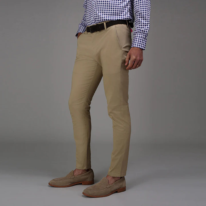 Cotton Stretch Pants beige 
