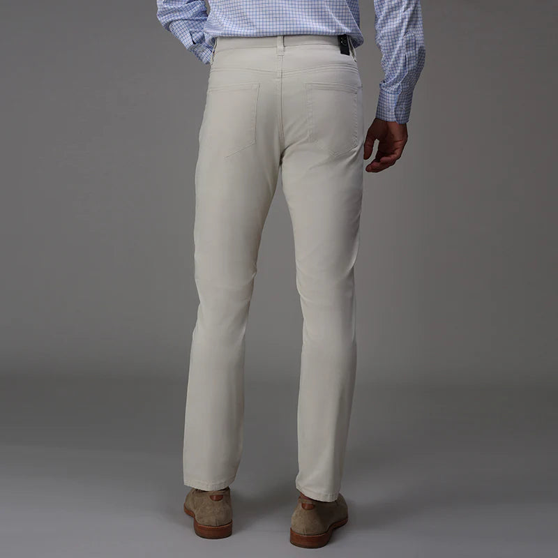 Collars &amp; Co. CEO Chino Five Pocket Cotton Stretch Pants- Stone
