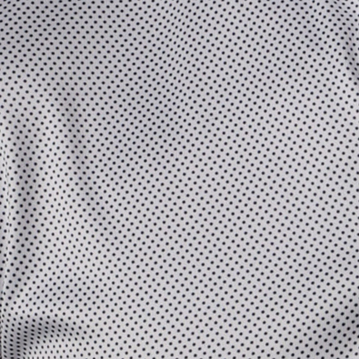 Semi-Spread Collar-White Micro Dot Button Up 