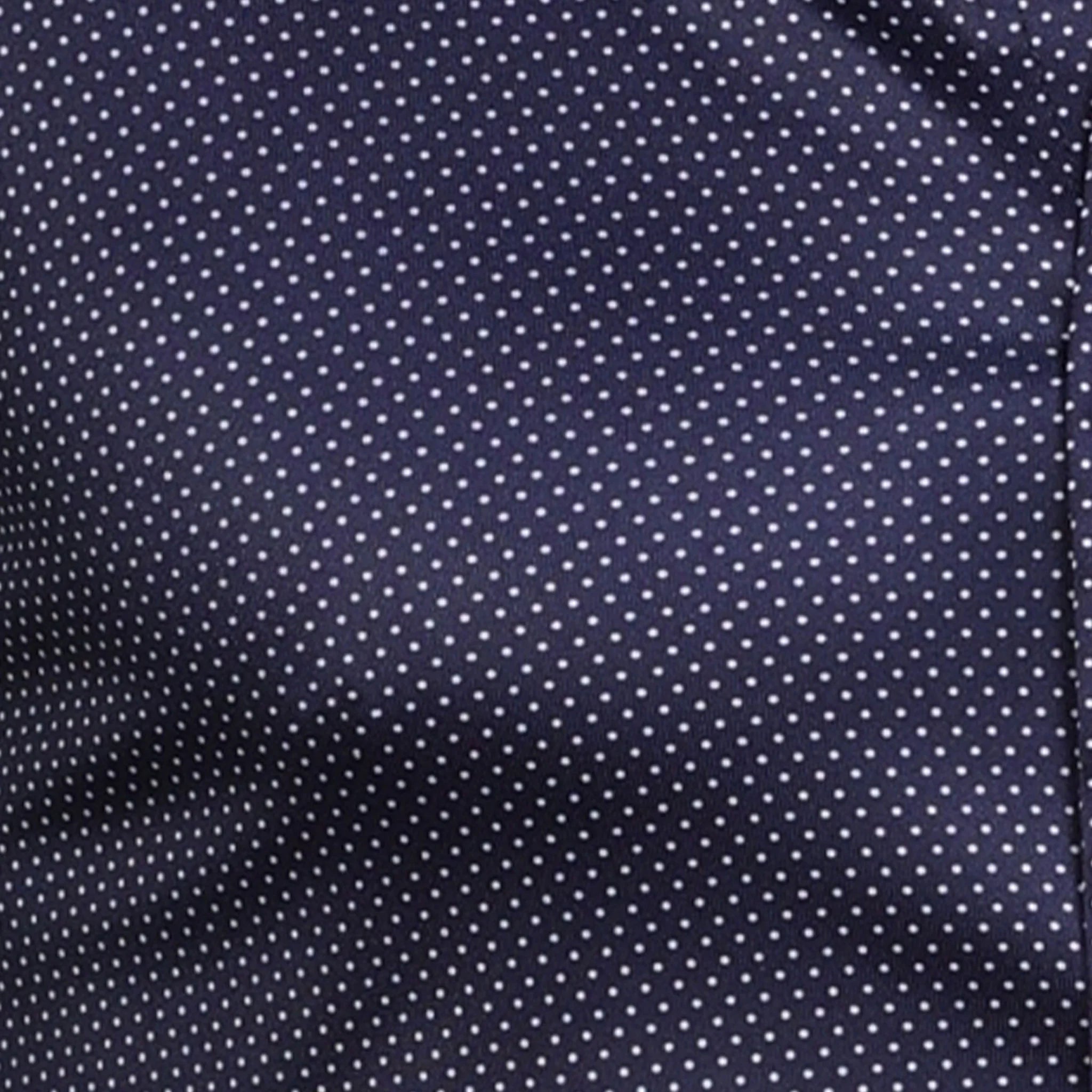 Collars & Co. Quattro Flex Dress Shirt with Semi-Spread Collar Midnight Micro Dot
