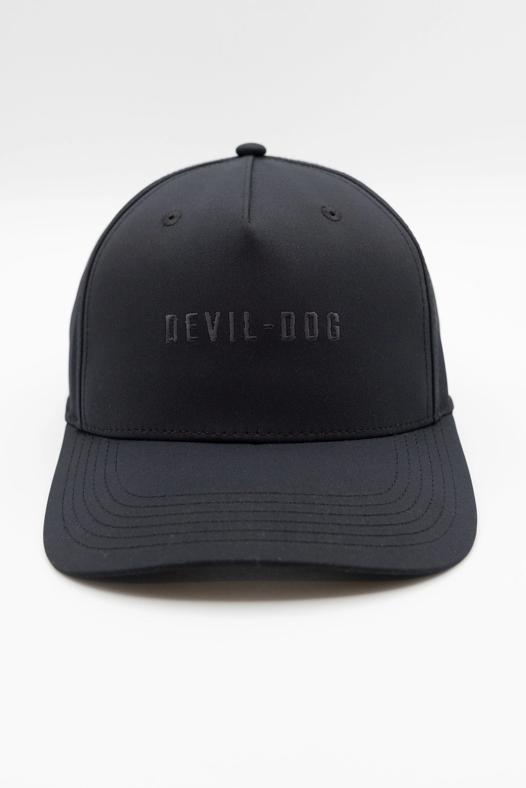 5 Panel Golf Hat-Black