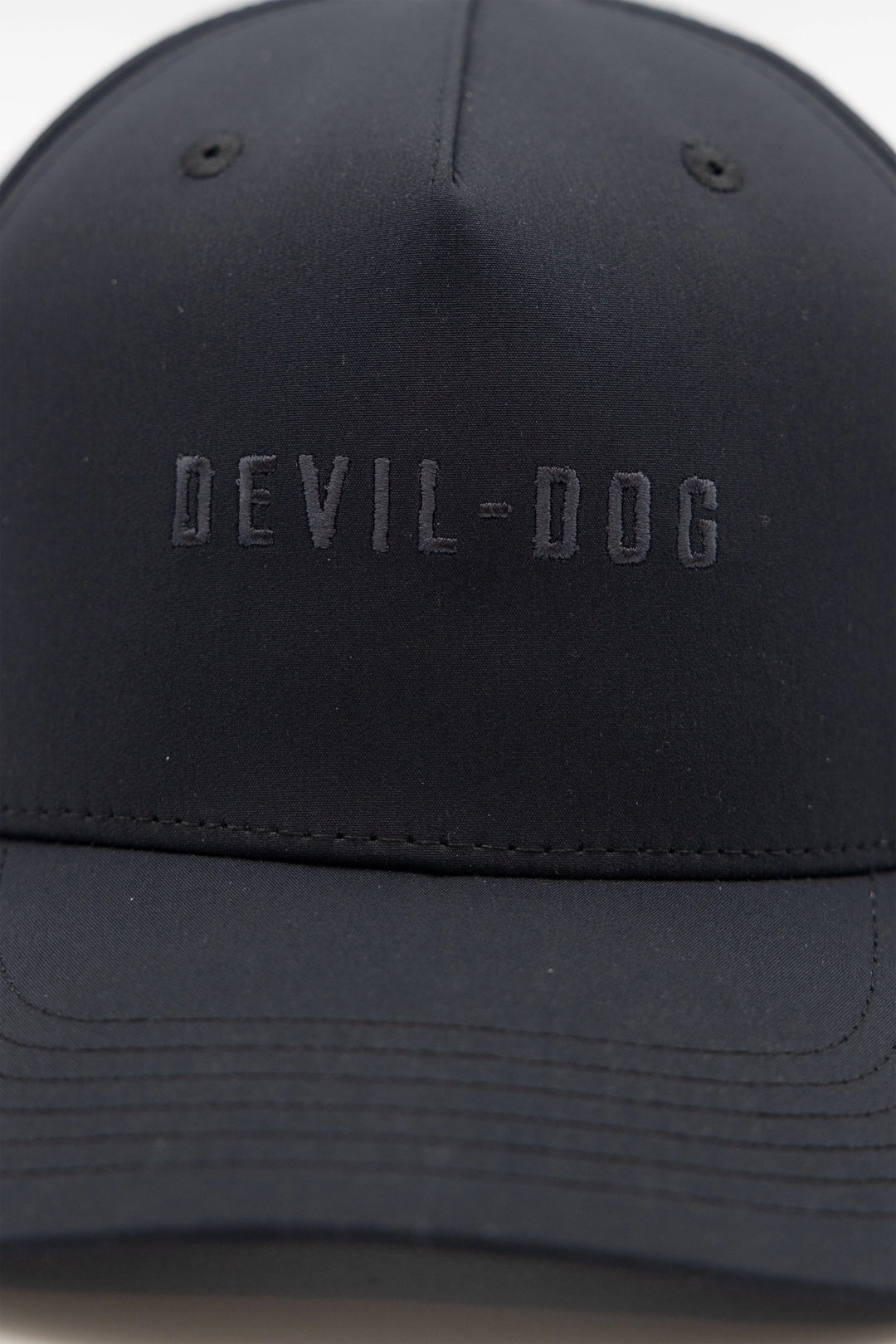 5 Panel Golf Hat-Black