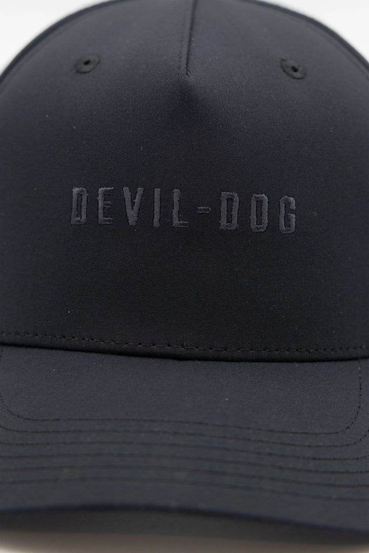 5 Panel Golf Hat-Black
