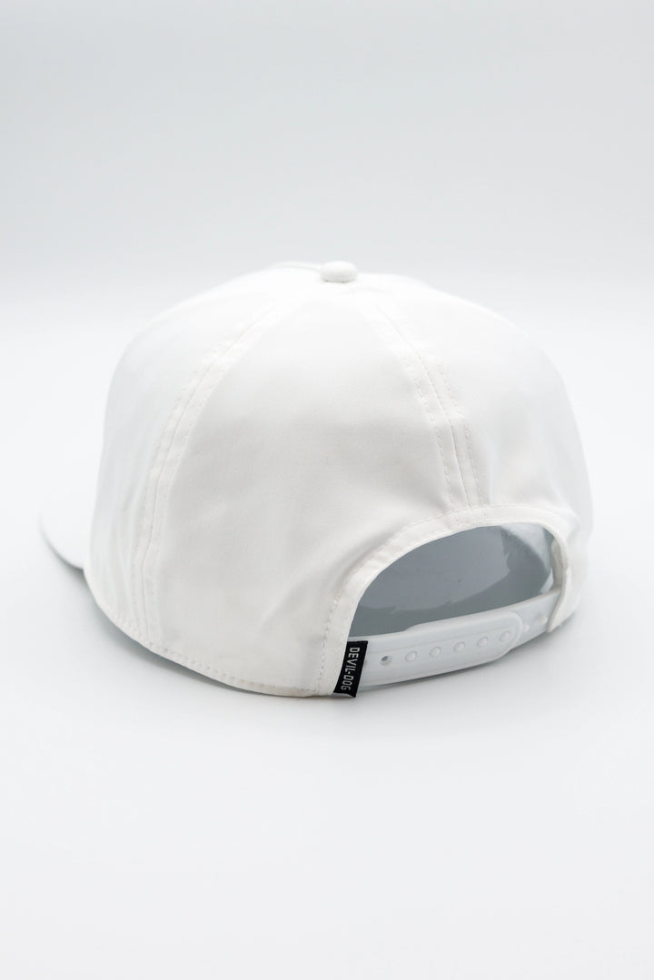 5 Panel Golf Hat-White