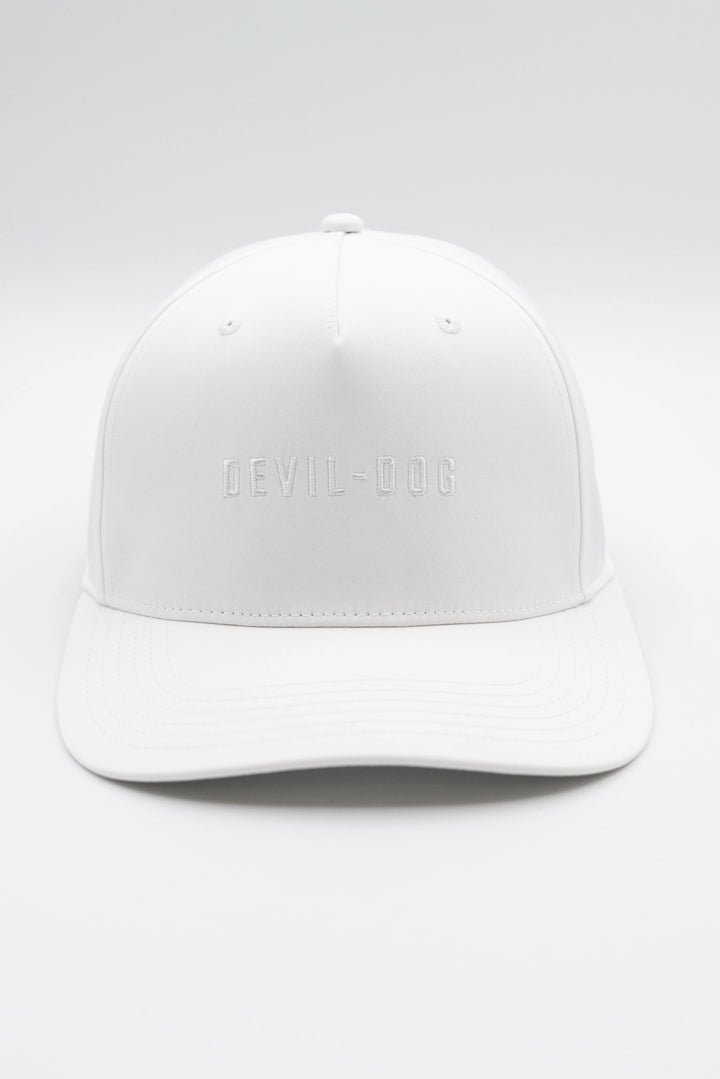5 Panel Golf Hat-White