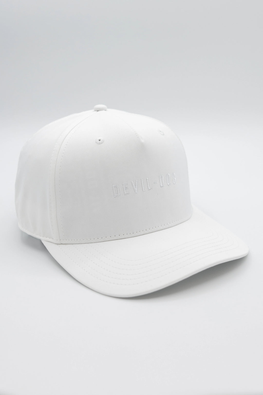 5 Panel Golf Hat-White