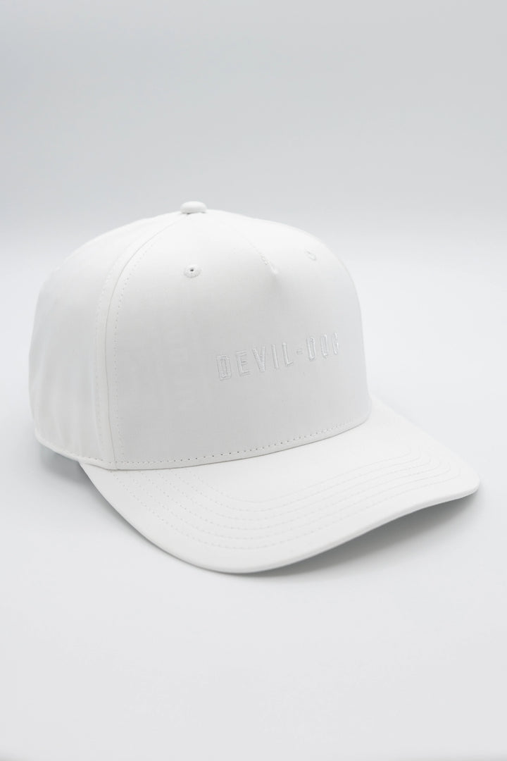 5 Panel Golf Hat-White