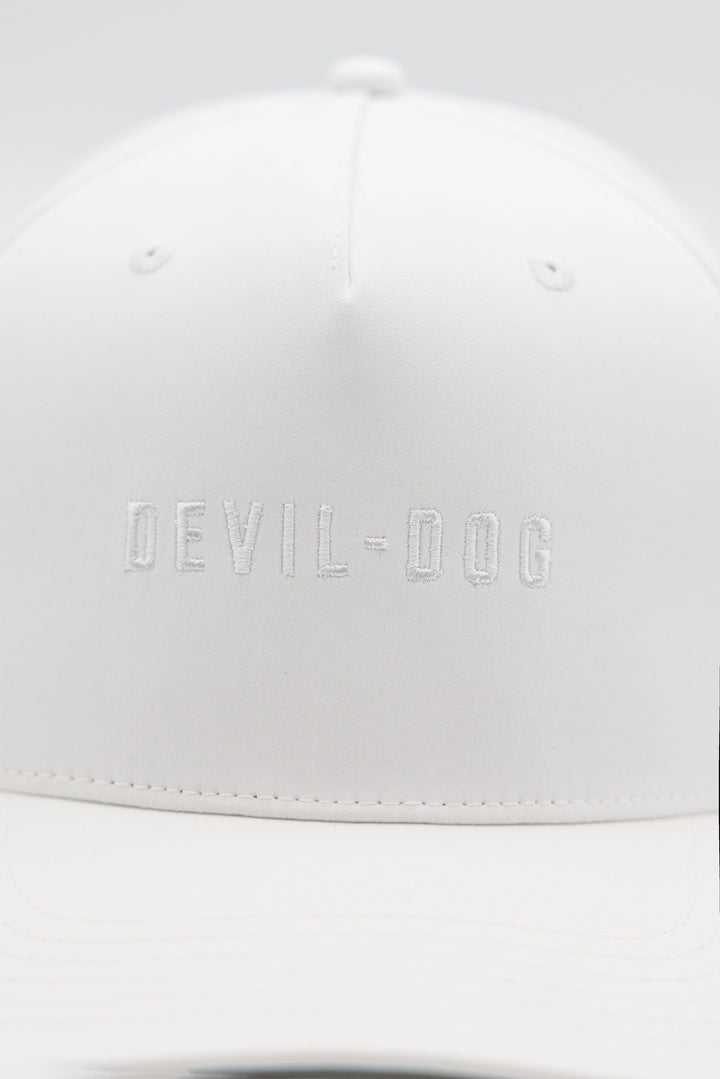 5 Panel Golf Hat-White