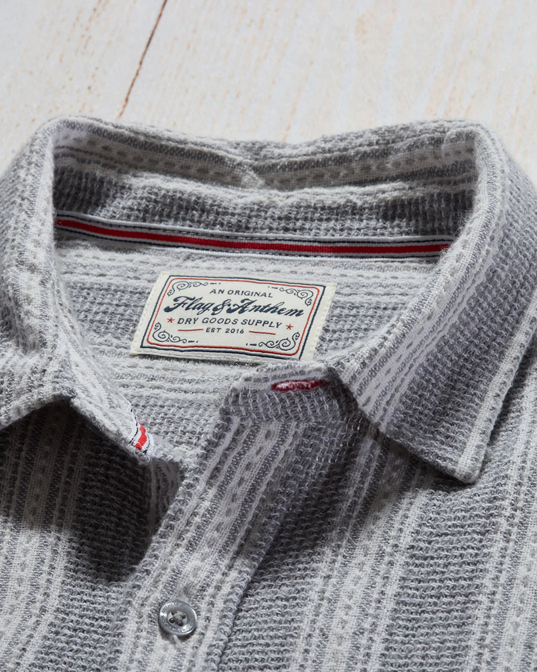Flag and Anthem Hutchins Textured Stripe Shirt